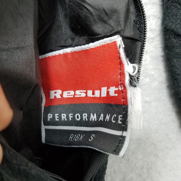 Result Jacket Mens Large Black Reversible Full Zip Pockets Outdoor Fleece - Picture 6 of 12
